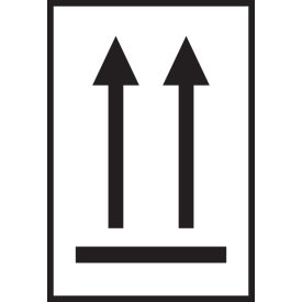 Felfele nyilak fekete 100x70 mm, vinyl