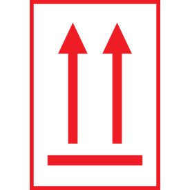 Felfele nyilak vörös 100x70 mm, vinyl