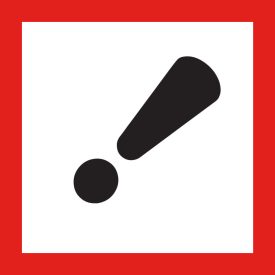   GHS bárca matrica, 07 Bőr szenzibilizáció 100x100 mm, papír