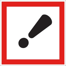   GHS bárca matrica, 07 Bőr szenzibilizáció 100x100 mm, vinyl