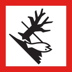   GHS bárca matrica, 09 Vízi környezetet szennyező 100x100 mm, papír