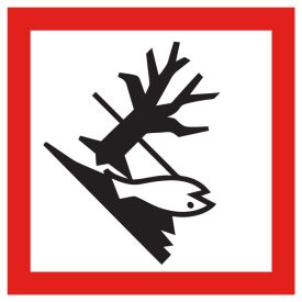   GHS bárca matrica, 09 Vízi környezetet szennyező 100x100 mm, vinyl