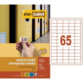 Íves etikett címke 38,1 x 21,2 mm (100 A4-es ív/doboz)