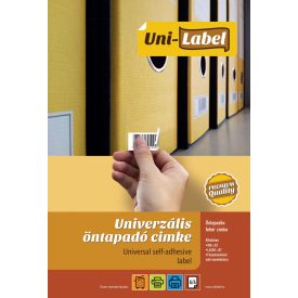 Íves etikett címke 52,5 x 21,1 mm (100 A4-es ív/doboz)