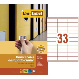 Íves etikett címke 70 x 25,4 mm (100 A4-es ív/doboz)
