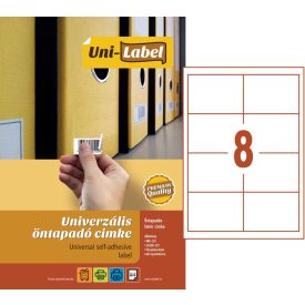 Íves etikett címke 96,5 x 67,7 mm (100 A4-es ív/doboz)