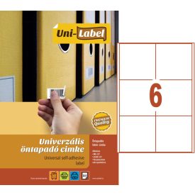 Íves etikett címke 98,6 x 98 mm (100 A4-es ív/doboz)