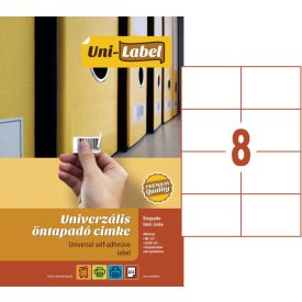 Íves etikett címke 105 x 74 mm (100 A4-es ív/doboz)
