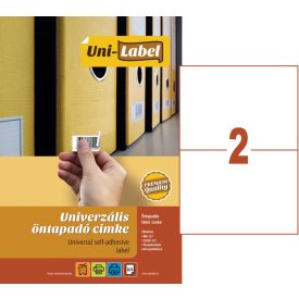 Íves etikett címke 210 x 148 mm (100 A4-es ív/doboz)