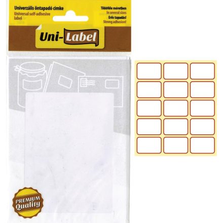 Office etikett, univerzális, öntapadó címke (30 x 20 mm) (60db/csomag)