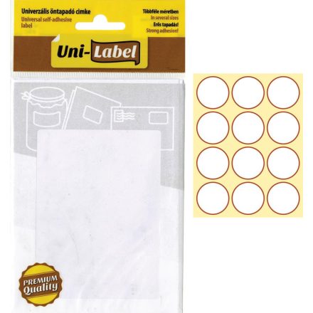 Office etikett, univerzális, öntapadó címke (30 x 30 mm) (60db/csomag) 