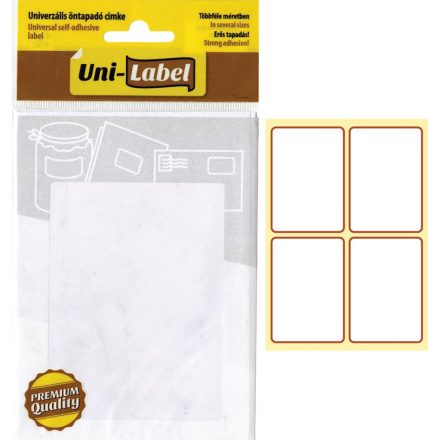 Office etikett, univerzális, öntapadó címke (38 x 55 mm) (60db/csomag)