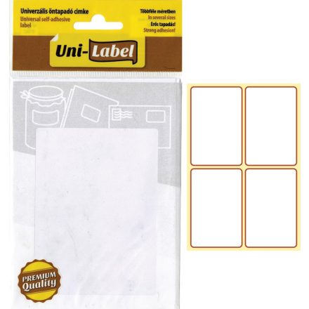 Office etikett, univerzális, öntapadó címke (45 x 69 mm) (60db/csomag)