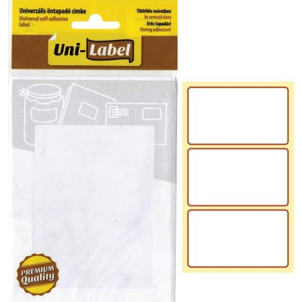 Office etikett, univerzális, öntapadó címke (70 x 40 mm) (60db/csomag)